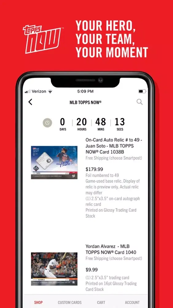 Topps Shop Screenshots