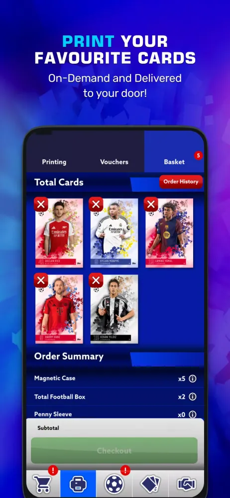Zrzuty ekranu Topps Total Football®