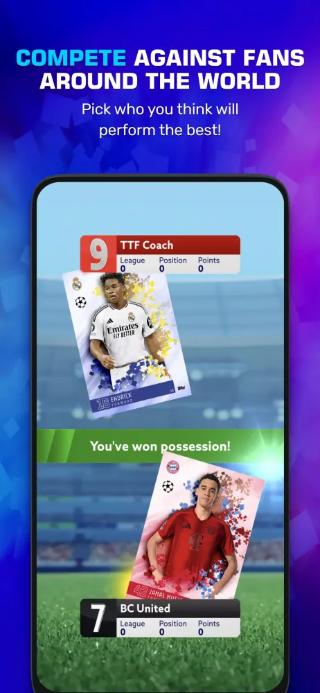 Zrzuty ekranu Topps Total Football®