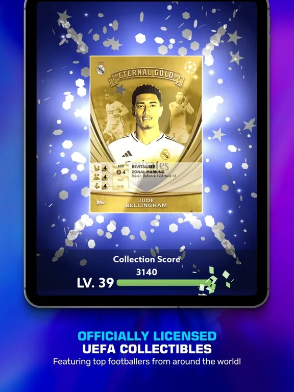 Capturas de tela do Topps Total Football® iPad 