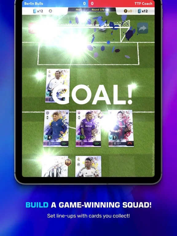 Capturas de tela do Topps Total Football® iPad 