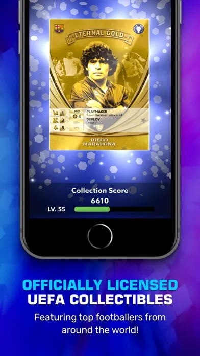 Capturas de tela do Topps Total Football®