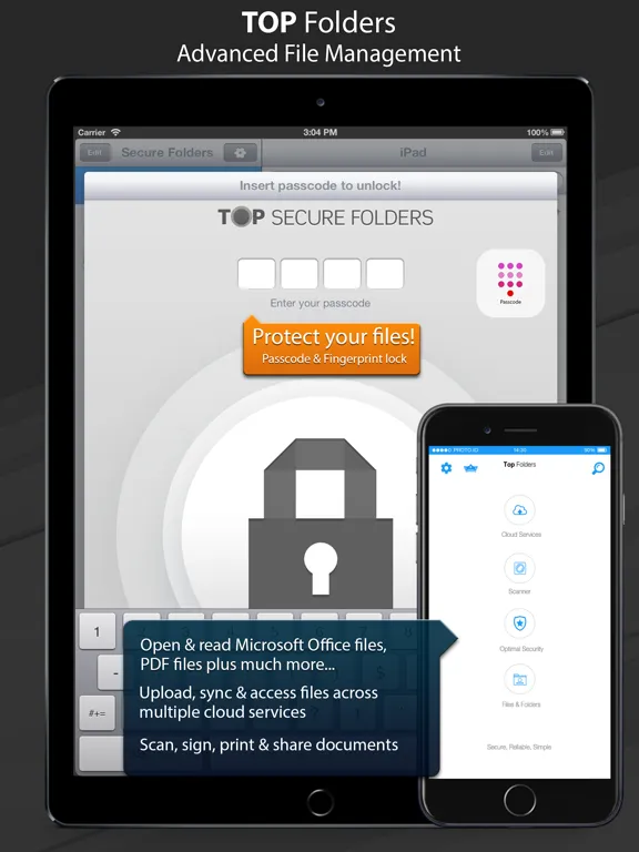 TOP Folders - Scan & Sync Docs iPad 應用截圖