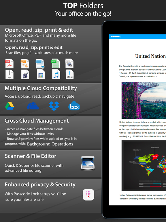 Captures d'écran de TOP Folders - Scan & Sync Docs iPad 
