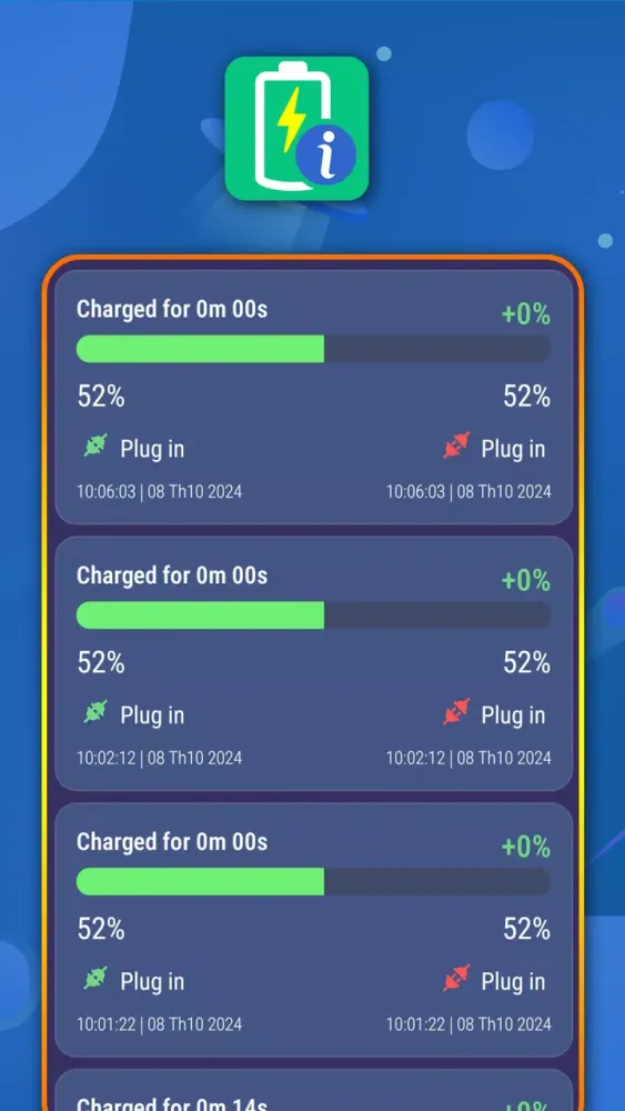 Tangkapan layar Battery status viewer