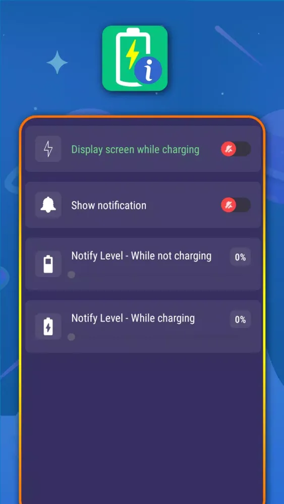 Tangkapan layar Battery status viewer