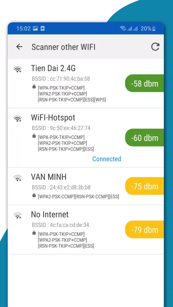 Router Admin and WiFi Analyzer Screenshots