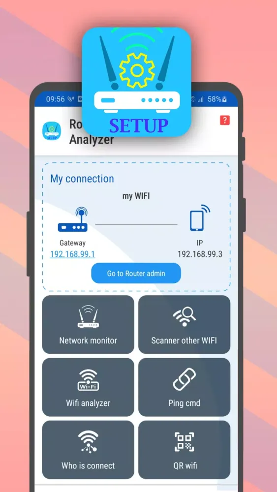 Router Admin and WiFi Analyzer Screenshots