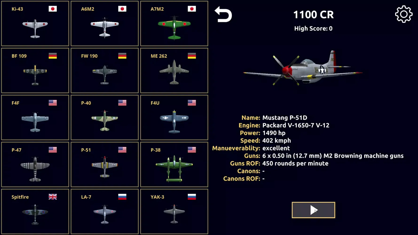 Night Fighter: WW2 Dogfight स्क्रीनशॉट