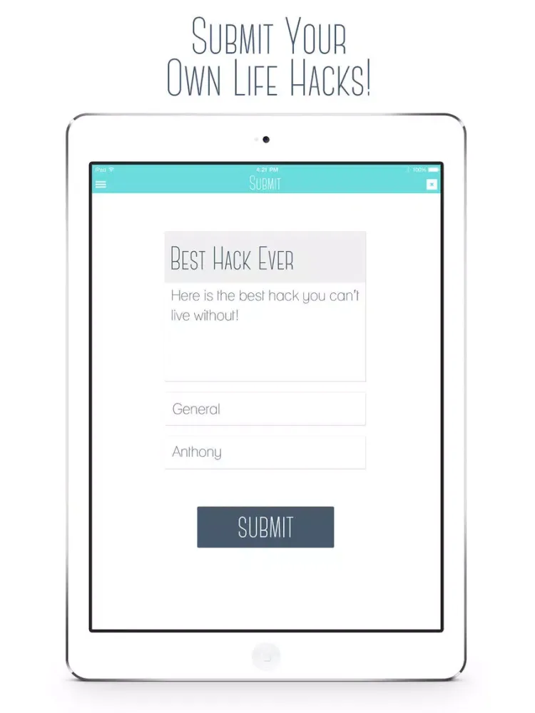 Hack My Life - Life Hack Wiki iPad  Ekran Görüntüleri