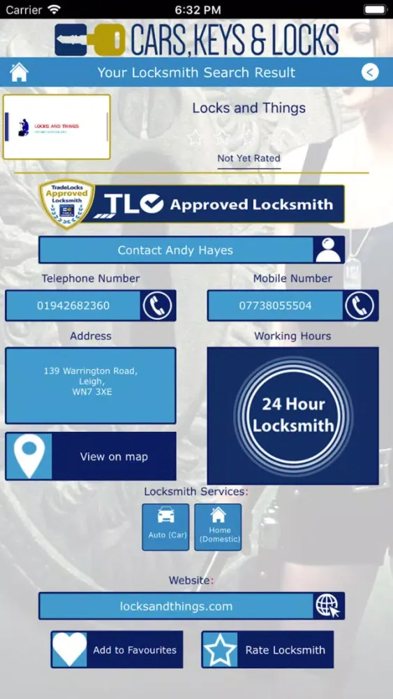 Find a Locksmith – Tradelocks Screenshots