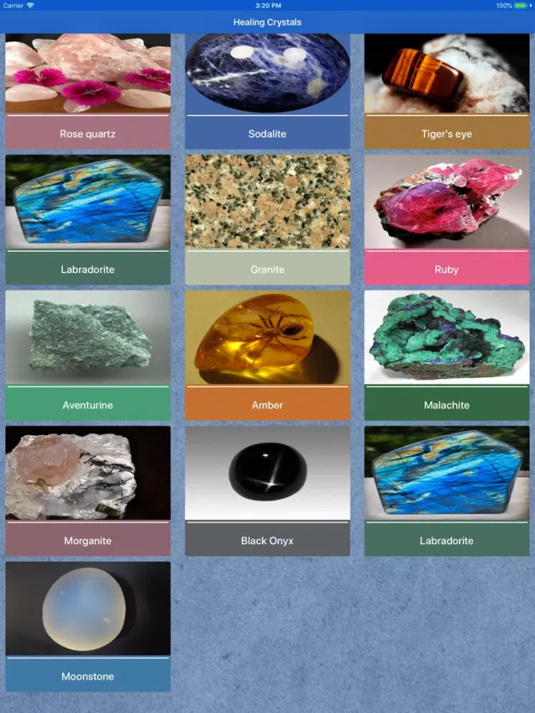 Healing stones iPad  سکرین شاٹس