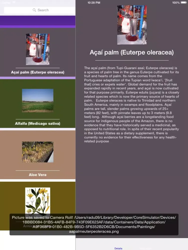 Capturas de tela do Herbs as Medicine iPad 