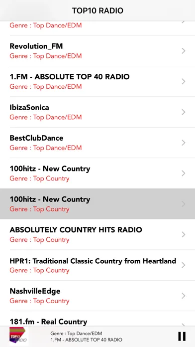 Capturas de tela do Top 10 Radio:Online Internet FM LIVE stations Free