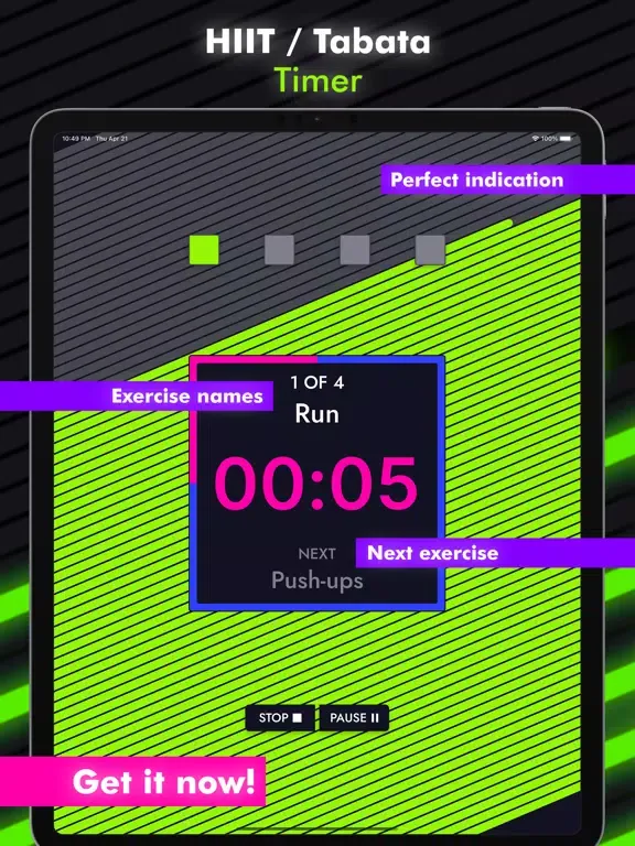 Top Timer - HIIT, Tabata, EMOM iPad  スクリーンショット