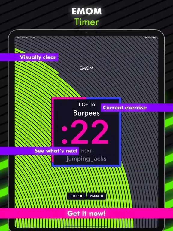 Top Timer - HIIT, Tabata, EMOM iPad  スクリーンショット