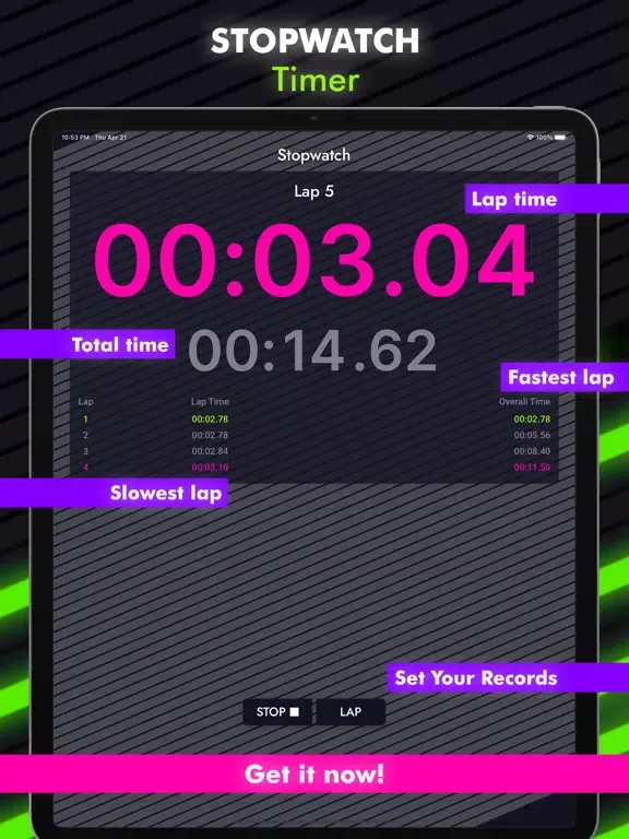 Top Timer - HIIT, Tabata, EMOM iPad  スクリーンショット