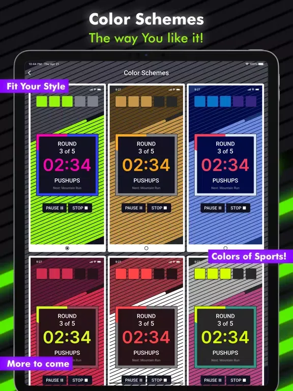 Top Timer - HIIT, Tabata, EMOM iPad  スクリーンショット