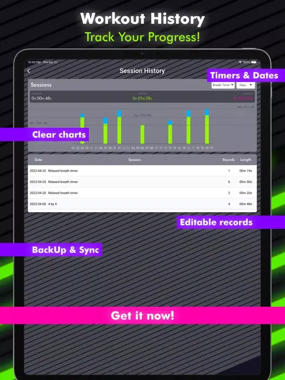 Top Timer - HIIT, Tabata, EMOM iPad  スクリーンショット