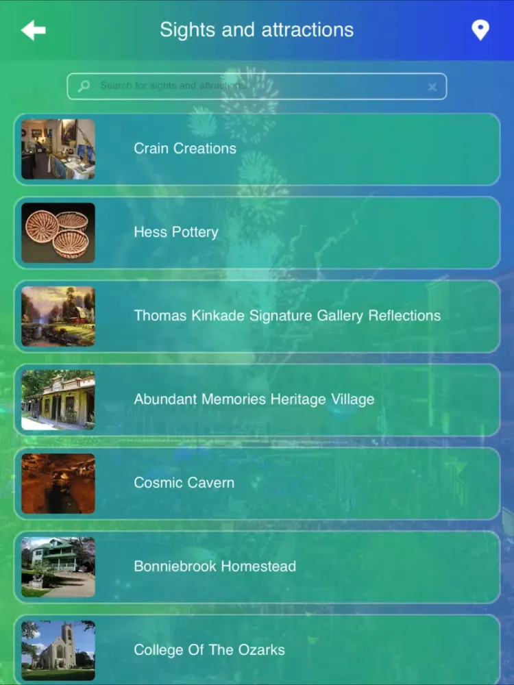 Branson City Guide iPad 应用截图