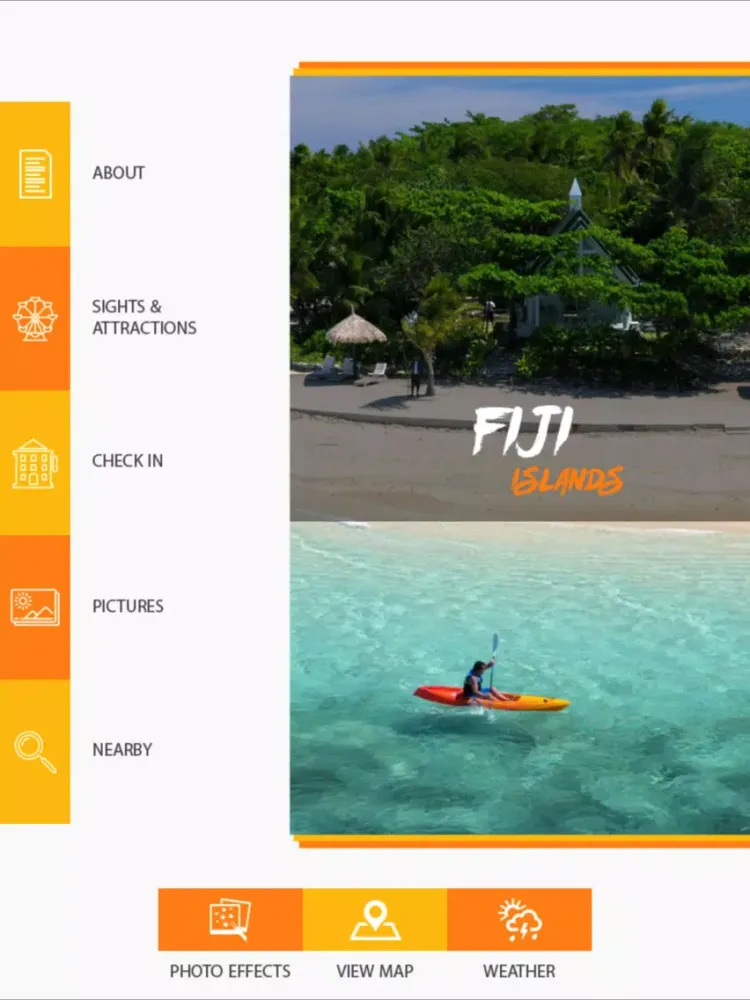 Fiji Islands Travel Guide iPad 应用截图