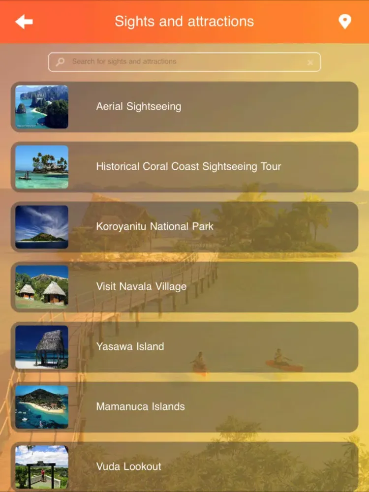 Fiji Islands Travel Guide iPad 应用截图