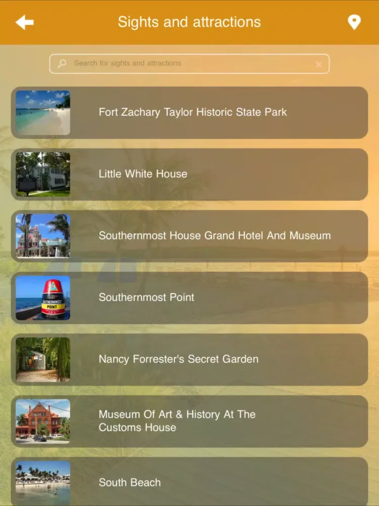 Tangkapan skrin Key West Travel Guide iPad 