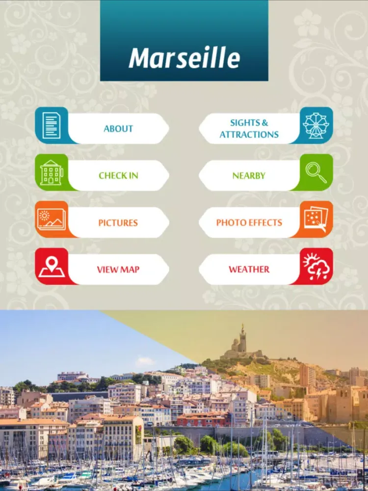Ảnh chụp màn hình của Marseille Tourism iPad 