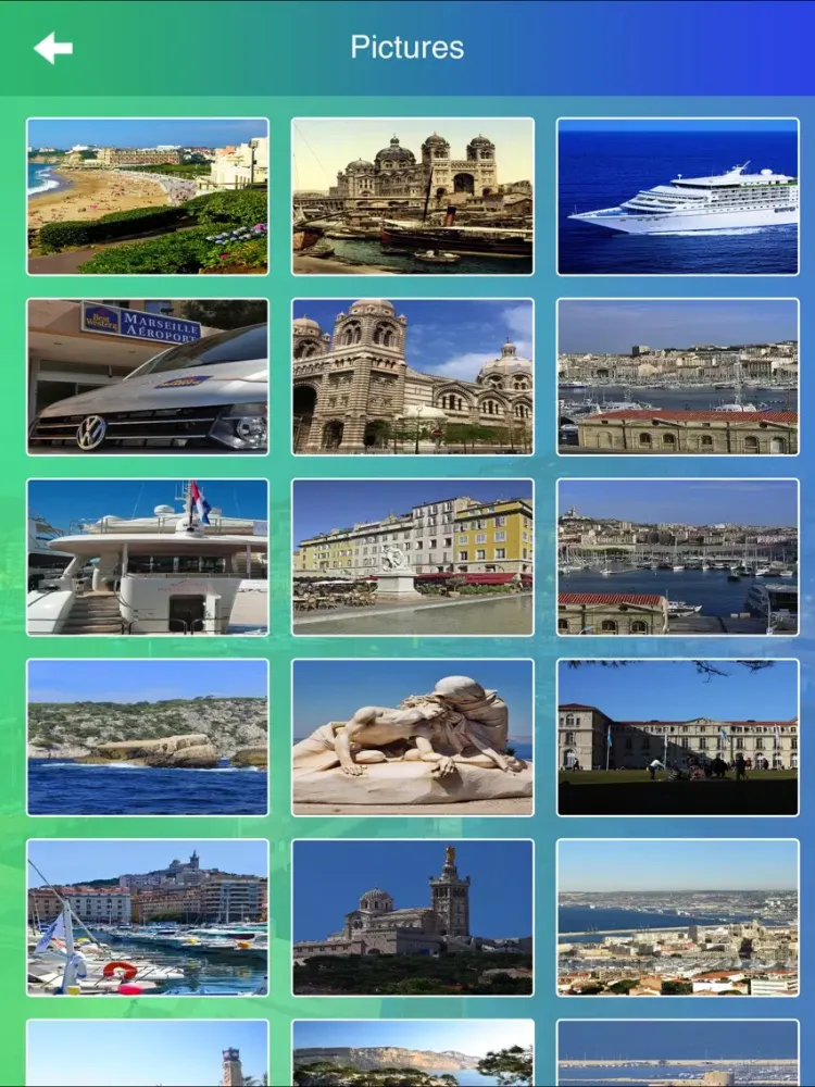 Ảnh chụp màn hình của Marseille Tourism iPad 