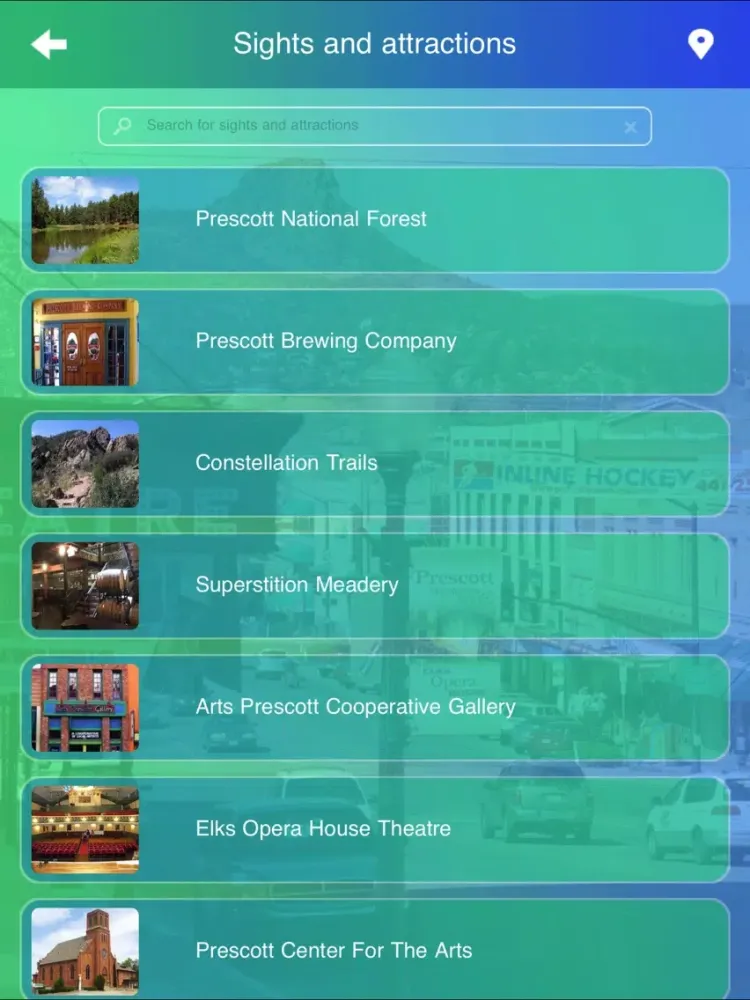 ภาพหน้าจอของ Prescott City Guide iPad 
