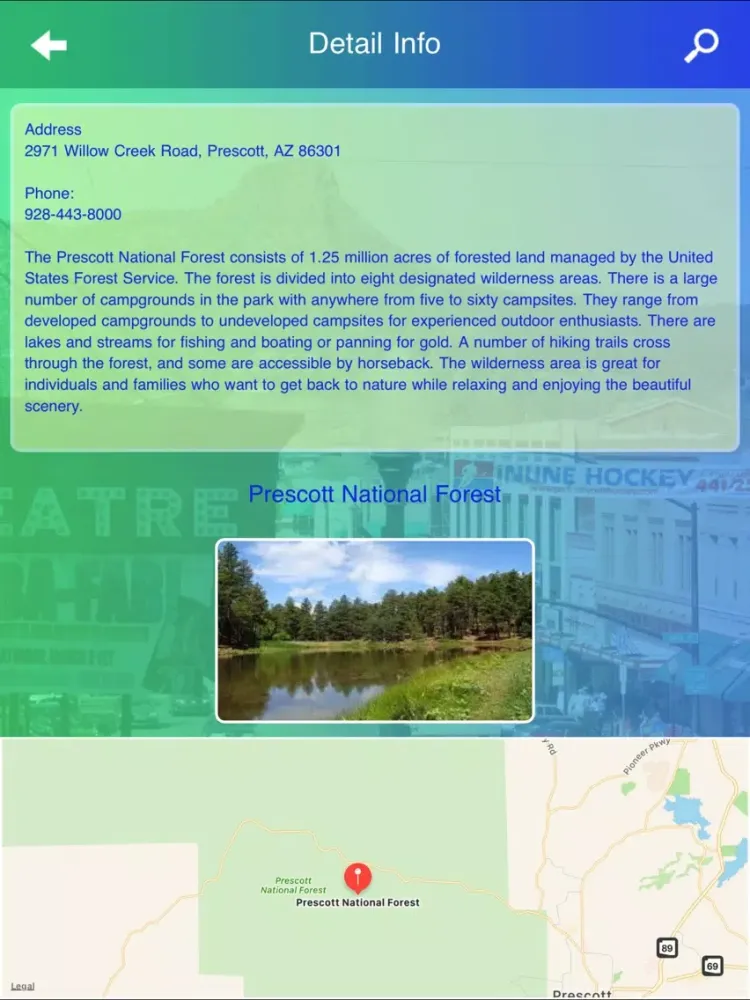 ภาพหน้าจอของ Prescott City Guide iPad 