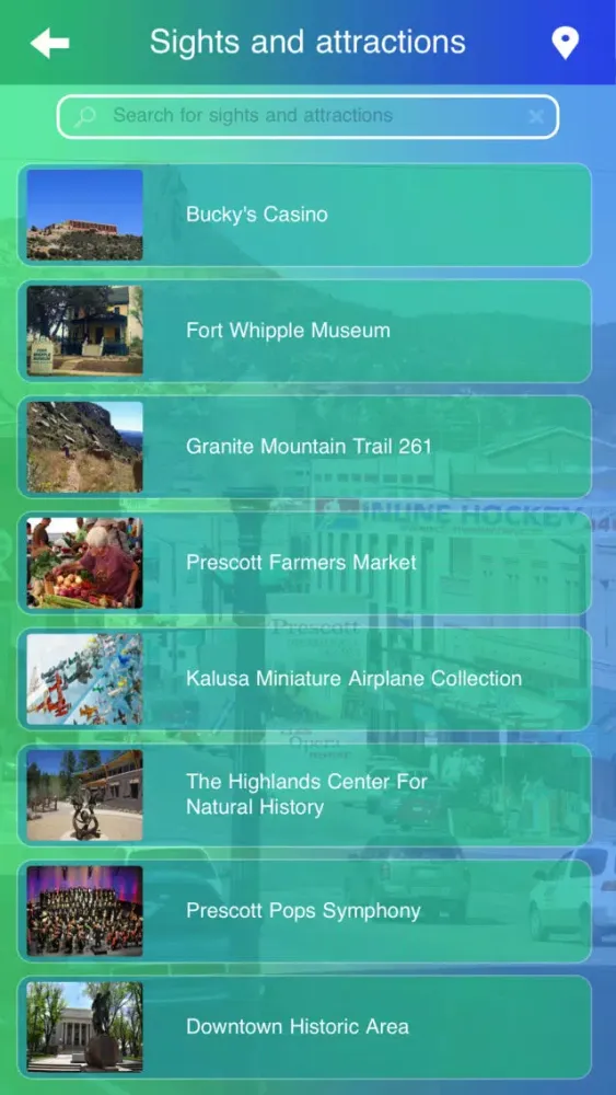 ภาพหน้าจอของ Prescott City Guide