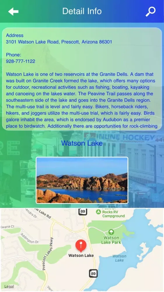 ภาพหน้าจอของ Prescott City Guide