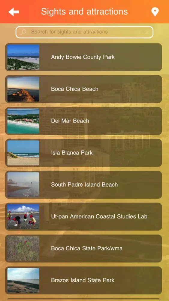 Zrzuty ekranu South Padre Island Tourism