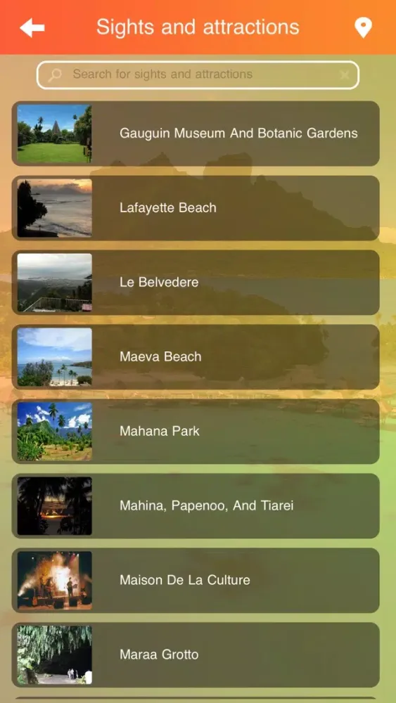 Capturas de pantalla de Tahiti Island Vacation Guide
