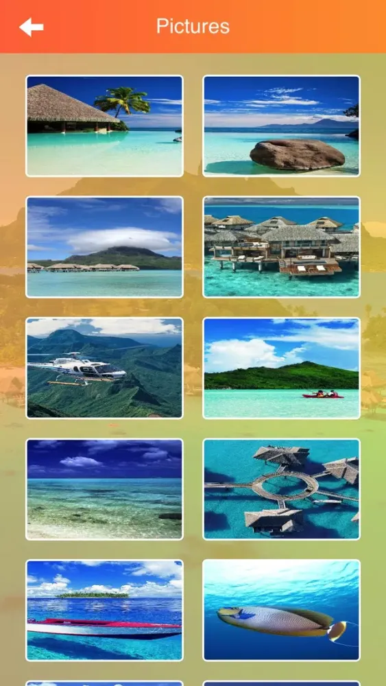 Capturas de pantalla de Tahiti Island Vacation Guide
