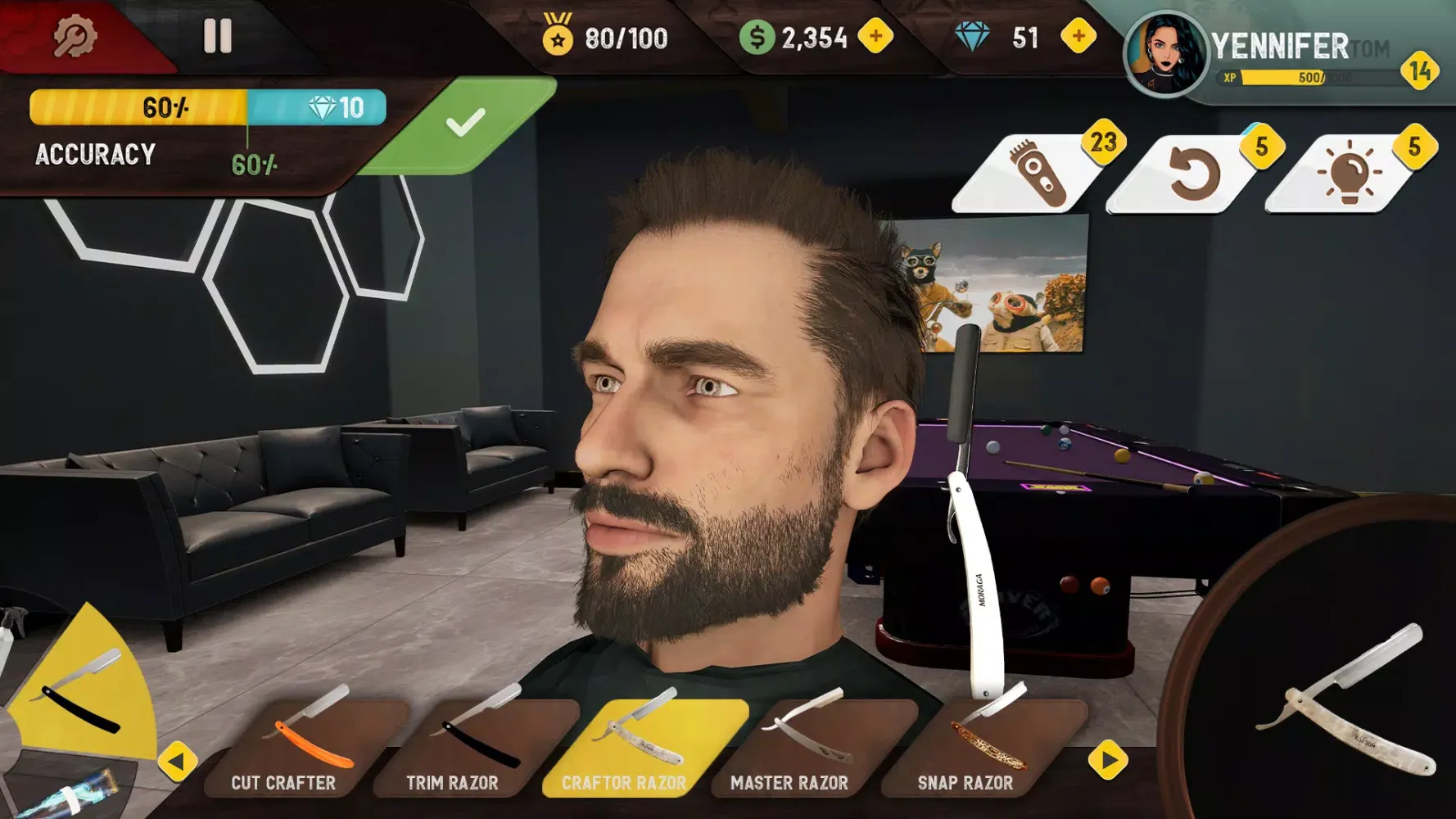 Barber Shop-Hair Cutting Game Screenshots