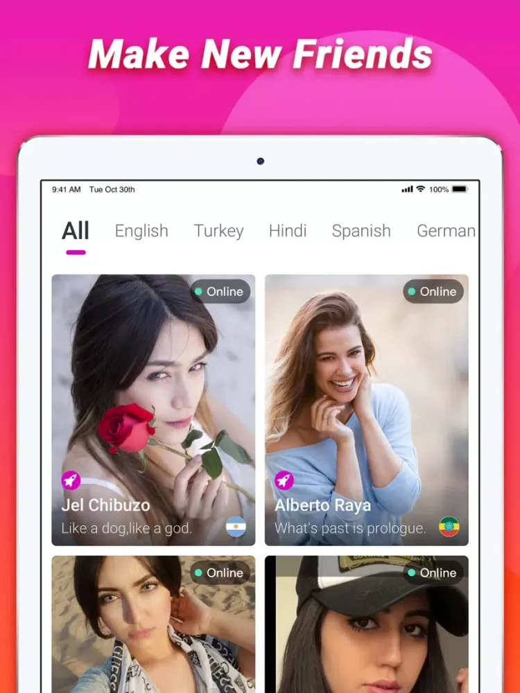 Zrzuty ekranu TopU—Let's video chat iPad