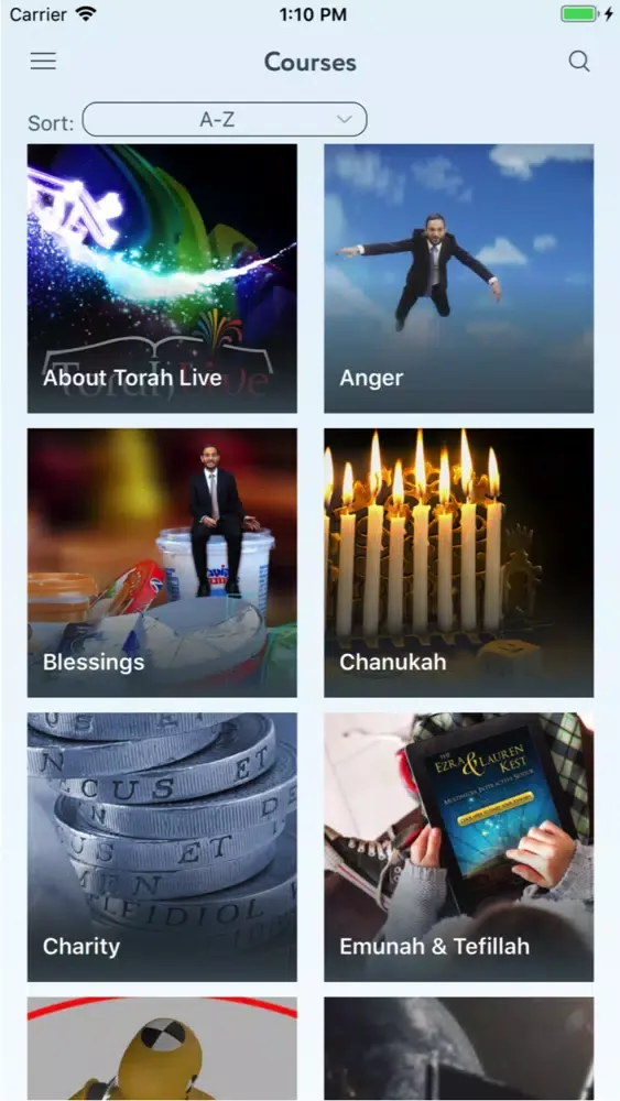 Tangkapan skrin Torah Live - Torah Videos