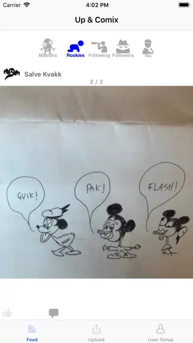 Capturas de tela do Up & Comix