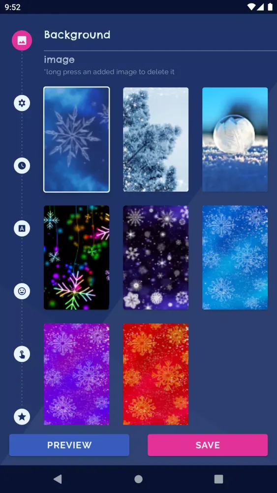 Winter Snow Live Wallpaper Screenshots