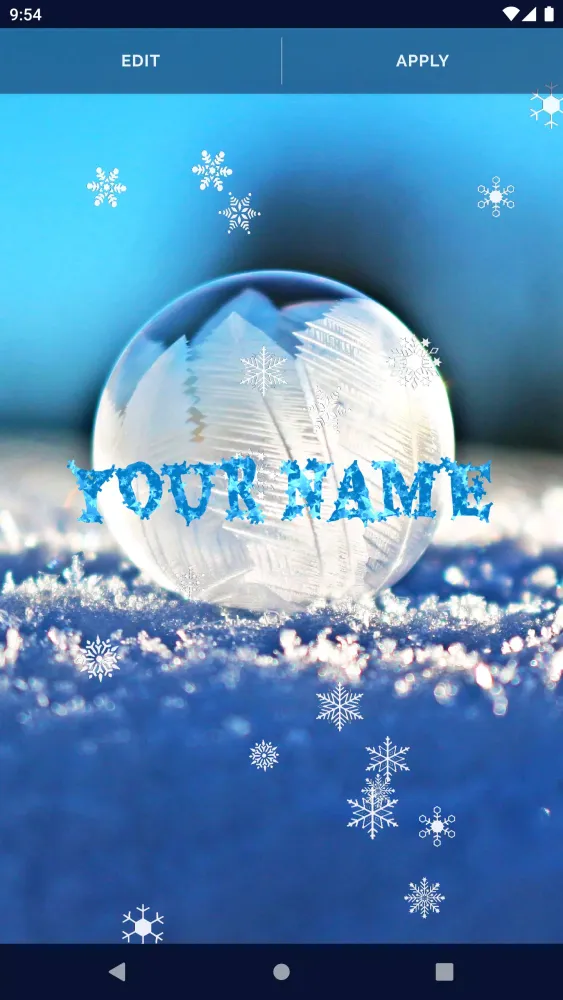 Winter Snow Live Wallpaper Screenshots