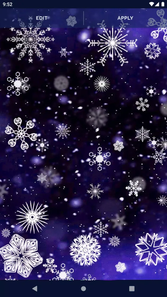 Winter Snow Live Wallpaper Screenshots