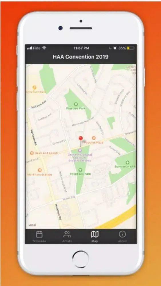 Zrzuty ekranu HAA Convention App