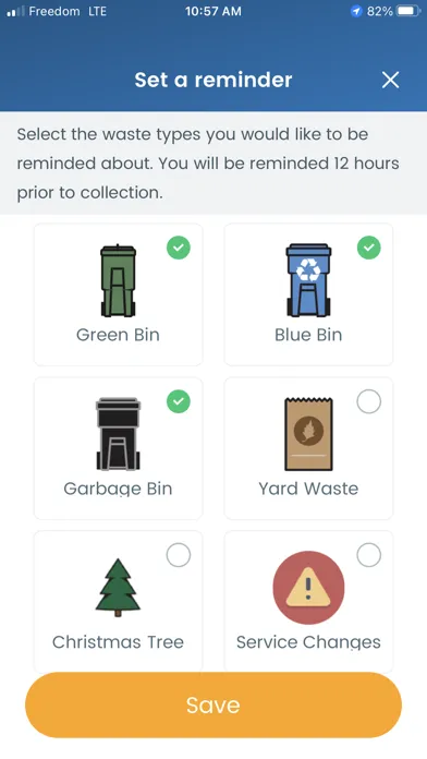Zrzuty ekranu TOwaste – City of Toronto
