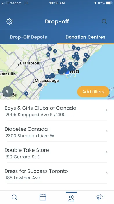 Zrzuty ekranu TOwaste – City of Toronto