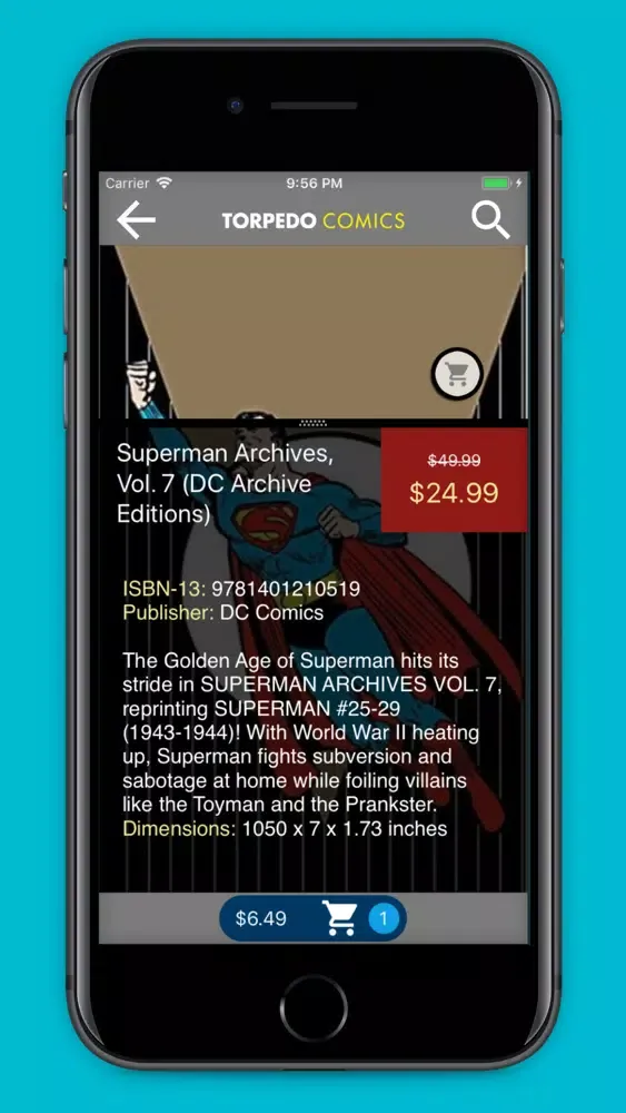 Capturas de tela do Torpedo Comics