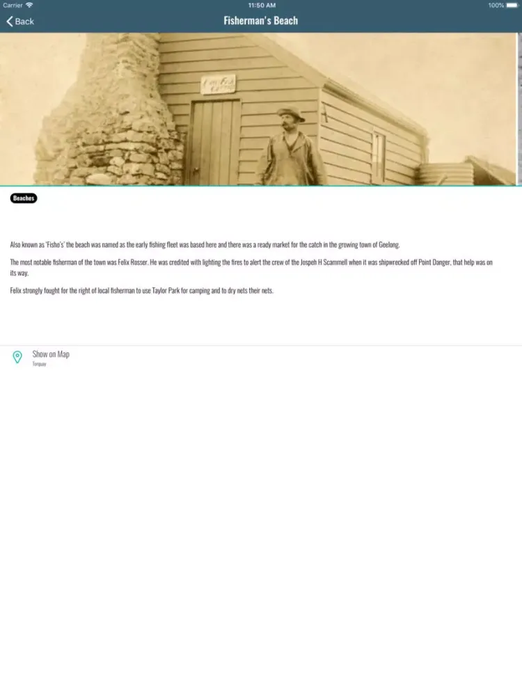 Torquay History iPad  स्क्रीनशॉट