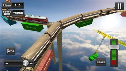 Capturas de tela do Impossible Air Train Driving
