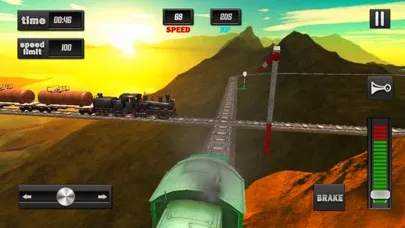 Capturas de tela do Impossible Air Train Driving